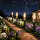 Bright Solar Pathway Lights Outdoor, 8 Pack Solar Powered Garden Lights Waterproof IP65, Auto On/Off Outdoor Light for Lawn Patio Walkway Driveway Decor Landscape Lighting