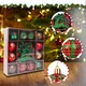 Christmas Tree Ornaments, Green Red Christmas Ball Ornaments Set of 40 Pack Shatterproof Plastic Xmas Decorations for Home Party Tree