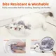 URRU Interactive Cat Toys Flapping Bird 4 in, Lifelike Sandpiper Chirp Tweet, Rechargeable Touch Activated Kitten Toy Interactive Cat Exercise Toys for Indoor Cat Kicker Catnip Toys