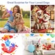 Pet Deluxe 3 Pack Dog Toys for Aggressive Chewers Dog Chew Toys for Medium Large Dogs, Milk Flavored Indestructible Dog Toy, Dense Nylon Tough Dog Toy to Keep Them Busy, Reduce Boredom