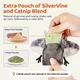 URRU Interactive Cat Toys Flapping Bird 4 in, Lifelike Sandpiper Chirp Tweet, Rechargeable Touch Activated Kitten Toy Interactive Cat Exercise Toys for Indoor Cat Kicker Catnip Toys