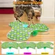 Interactive Cat Toys for Indoor Cats,Hide and Seek Interactive Cat Toy with Real Mouse Squeaky & Moving Concealed Feathers,Touch Activated Cat Kitten Toy Exercise Toy for Indoor Bored Adult Cat