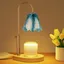Candle Warmer Lamp with Timer & Adjustable Height & Dimmer, Electric Wax Candle Warmer for Jar Candles, 2 Bulbs, Candle Light Room Decor Gifts for Women (Green)