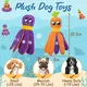 URRU Dog Toys for Aggressive Chewers,No Stuffing Dog Puzzle Toy,Dog Crinkle Toy to Keep Them Busy, Tug of War Puzzle Dog Toys,Durable Plush Dog Toys for Large Medium Small Breed-Octopus