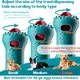 URRU Interactive Dog Toys, Adjustable Treat Dispensing Toy to Keep Them Busy, Dog Enrichment for Brain Stimulation & Cognitive for Puppy Puzzle to Reduce Boredom-Ideal Gift for All Dogs(Rigid Nylon)