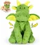 URRU Dog Toys Squeaky, Interactive Plush Dog Toy with Squeaker and Crinkle Paper, Suitable for Reducing Boredom and Anxiety, Cute Pet Toy for Small and Middle Dogs(Green)