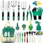 111Pcs Garden Tools Set Succulent Tools Set, Heavy Duty Aluminum Manual Garden Kit Outdoor Gardening Gifts Tools for Men Women