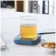 Waterproof Smart Coffee Mug Warmer, Coffee Cup Warmer for Desk Auto Shut Off, Electric Beverage Warmer Plate with Two Temperature Settings, Blue