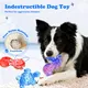 Pet Deluxe 3 Pack Dog Toys for Aggressive Chewers Dog Chew Toys for Medium Large Dogs, Milk Flavored Indestructible Dog Toy, Dense Nylon Tough Dog Toy to Keep Them Busy, Reduce Boredom