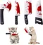 URRU 4Pcs Cat Toys, Horror Halloween Knife-Shaped Kitten Catnip Crinkly Sound Toys, Indoor Exercise for All Cat Breeds 6.5 Inches