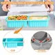 AsFrost 3Pack Silicone Freezer Trays with Lid,2 Large 2-Cup(500ml)&4 Medium 1-Cup(125ml)&6 Small 1/2-Cup(75ml) Soup Freezer Container Molds,Ice Cube Tray For Meal Prep&Freezing Soup,Stews,Sauces