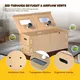 Large Chicken Brooder Box with Bulb Set and Thermometer - Brooder Box for Chicks Indoor Accommodates Up to 12 Chicks - Ideal for Chickens, Ducks, Quails, Hamsters, and Lizards