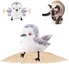 URRU Interactive Cat Toys Flapping Bird 4 in, Lifelike Sandpiper Chirp Tweet, Rechargeable Touch Activated Kitten Toy Interactive Cat Exercise Toys for Indoor Cat Kicker Catnip Toys