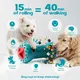 URRU Interactive Dog Toys, Adjustable Treat Dispensing Toy to Keep Them Busy, Dog Enrichment for Brain Stimulation & Cognitive for Puppy Puzzle to Reduce Boredom-Ideal Gift for All Dogs(Rigid Nylon)