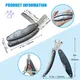 Dog Nail Trimmers for Sensitive Dog, Safe Dog Nail Clipper for Large Medium Small Dogs, Heavy Duty Dog Toenail Clippers, Professional Dog Nail Cutters for All Dogs with Thick Nail