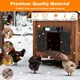 Pet Deluxe Extra Large Automatic Chicken Coop Door Solar Power,Anti-Pinch Horizontally Cold Weather Electric Chicken Door with Timer,Light Sensor,Aluminum Auto Chicken Door Opener with Remote Control