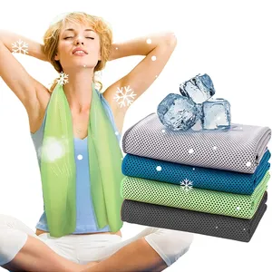 COCOBELA 4Packs Cooling Towels 40"x12" Cool Cold Sweat Towel for Neck, Microfiber Ice Towel, Soft Breathable Chilly Towel for Hot Weather, Camping, Yoga, Workout, Fitness, Sports, Running
