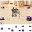 Pet Deluxe Interactive Cat Toy for Indoor Cats, Cat Feather Toy Treadmill for Bored Kitten Puppy Play Chase Run Exercise, Auto/RC Control DIY Cat Mouse Hunting Toy-Purple