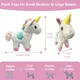 Pet Deluxe Plush Chew Toys for Large Dogs, Cute Unicorn Animal Squeaky Interactive Toys for Small Medium Large Dogs, Keep Them Busy, Big Pet Toys
