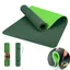 COCOBELA Yoga Mat 72 x 24'' Exercise Mats 8mm TPE Non-Slip Extra Thick High-Density Eco Friendly for Yoga Workout Pilates Yoga Mats for Women Men Green