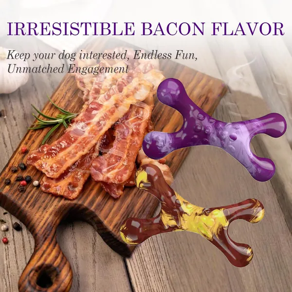 Aggressive Chewers Dog Chew Toys - 2 Pack Tough Dog Toys for Aggressive Chewers Large Breed, Indestructible Dogs Toy for Gift, Interactive to Keep Them Busy