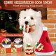Christmas Squeaky Dog Toys 4 Pack Hide and Seek Dog Toys Christmas Hat Plush Dog Toys for Puppy Small Medium Breeds
