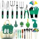 111Pcs Garden Tools Set Succulent Tools Set, Heavy Duty Aluminum Manual Garden Kit Outdoor Gardening Gifts Tools for Men Women