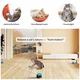 Interactive Cat Toy for Indoor Cats, Cat Feather Toy Treadmill for Bored Kitten Puppy Play Chase Run Exercise, Auto/RC Control DIY Cat Mouse Hunting Toy-Sky Blue