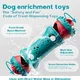 URRU Interactive Dog Toys, Adjustable Treat Dispensing Toy to Keep Them Busy, Dog Enrichment for Brain Stimulation & Cognitive for Puppy Puzzle to Reduce Boredom-Ideal Gift for All Dogs(Rigid Nylon)