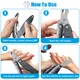 Dog Nail Trimmers for Sensitive Dog, Safe Dog Nail Clipper for Large Medium Small Dogs, Heavy Duty Dog Toenail Clippers, Professional Dog Nail Cutters for All Dogs with Thick Nail
