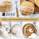 Bread Proofing Basket Set, 9" Round & 10" Oval Banneton Baskets,Complete Sourdough Starter Kit,Sourdough Bread Baking Supplies with Bread Lame, Sling, Dough Whisk