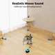 Interactive Cat Toy for Indoor Cats, Cat Feather Toy Treadmill for Bored Kitten Puppy Play Chase Run Exercise, Auto/RC Control DIY Cat Mouse Hunting Toy-Sky Blue