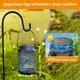 COCOBELA 2 Pack Solar Lanterns Outdoor Hanging Lantern Lights, Dragonfly Hollowed-Out Metal Decor Lantern, Waterproof LED Decorative Garden Light - Delicate Garden Decoration for Patio, Yard