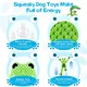 Large Squeaky Dog Toys Plush Stuffed Dog Chew Toy with Soft Fabric Interactive Puppy Toys to Keep Them Busy