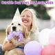 Dog Toys for Super Aggresive Chewers Indestructible Interactive Tough Dog Chew Crocodile Toy Heavy Duty Durable Toys Teeth Cleaning for Large Medium Dogs (Purple)