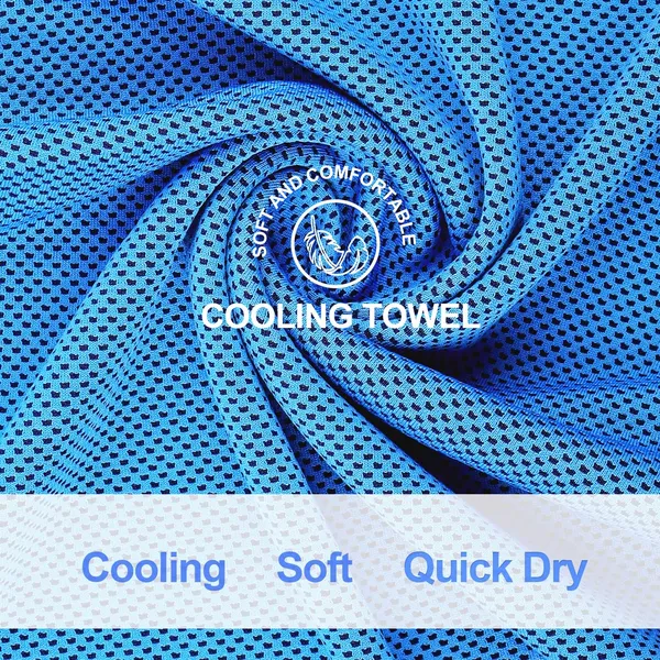 5Packs Cooling Neck Towels, Cooling Neck Wraps,Soft Ice Chilly Towels for Hot Weather Workout, Gym, Fitness, Running, Yoga, Sport & More Activities