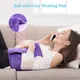 Heating Pad Back Pain Relief Electric Heating Pad for Period Cramps Lower Back Neck Shoulders Pain Relief 5-Hour Auto off 12x24 Heated Blankets + 20" Belt 3 Timer 5 Heat Level Wrap (Purple)