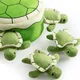 URRU Squeaky Dog Toy, Interactive Plush Hide and Seek Dog Toys for Small Medium Sized Dogs and Non-Aggressive Chewers, Puppy Teeth Clean Chew Toys, Turtles