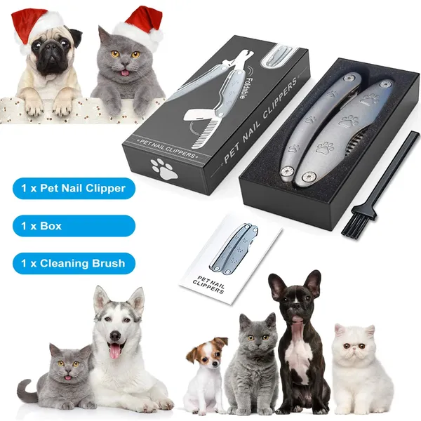 Dog Nail Trimmers for Sensitive Dog, Safe Dog Nail Clipper for Large Medium Small Dogs, Heavy Duty Dog Toenail Clippers, Professional Dog Nail Cutters for All Dogs with Thick Nail