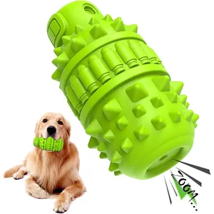 Dog Toy for Aggressive Chewers, Indestructible Dog Chew Toys Squeaky , Interactive Tough Durable for Large Breed(Green,Large)