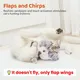 URRU Interactive Cat Toys Flapping Bird 4 in, Lifelike Sandpiper Chirp Tweet, Rechargeable Touch Activated Kitten Toy Interactive Cat Exercise Toys for Indoor Cat Kicker Catnip Toys