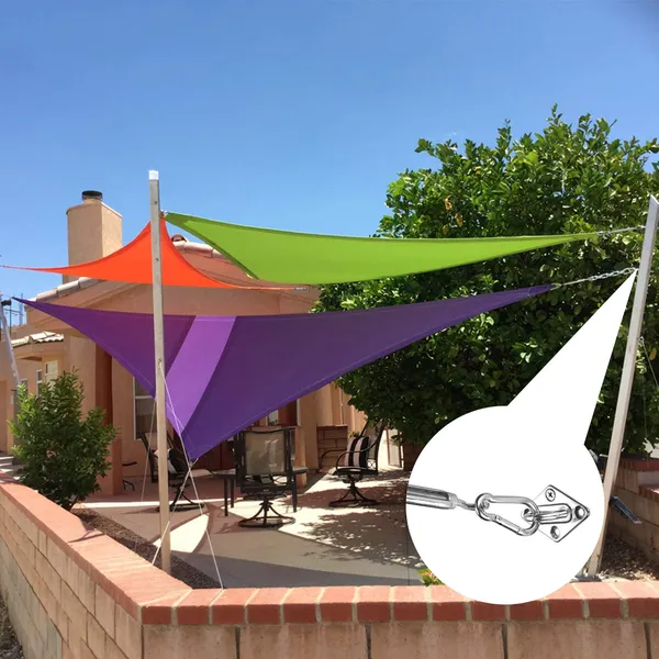 Shade Sail Hardware Kit, Stainless Steel Hardware Kit for Triangle Square Rectangle Sun Shade Sail Installation for Garden Patio Lawn,42 Pcs