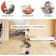 Pet Deluxe Interactive Cat Toy for Indoor Cats, Cat Feather Toy Treadmill for Bored Kitten Puppy Play Chase Run Exercise, Auto/RC Control DIY Cat Mouse Hunting Toy-Purple