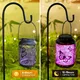 COCOBELA 2 Pack Butterfly Solar Lanterns Outdoor Hanging, Hollowed-Out Metal Waterproof LED Garden Decor Light for Patio Yard Pathway Lawn Front Porch, Christmas Thanksgiving Birthday Gifts for Women