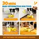 URRU Dog Treat Dispenser Toys,Interactive Dog Puzzle Toy for Dogs,Dog Puzzle Feeder,Treat Dispensing Dog Toys Slow Feeder for Small Medium Dogs to Keep them Busy-Yellow
