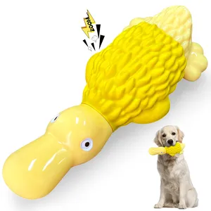 Pet Deluxe Dog Toys for Aggressive Chewers Tough Dog Chew Toys Cute Duck Squeaky Dog Toys for All Breed Sizes to Keep Them Busy
