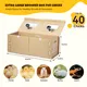 Large Chicken Brooder Box with Bulb Set and Thermometer - Brooder Box for Chicks Indoor Accommodates Up to 12 Chicks - Ideal for Chickens, Ducks, Quails, Hamsters, and Lizards