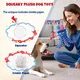 Pet Deluxe Dog Squeaky Toy USA 250th Independence Day Plush Dog Toys to Keep Them Busy,Interactive Squeaky Tug of War Doggie Toy, Crinkle Blue Octopus for Small Medium Dogs