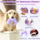 Dog Toys for Super Aggresive Chewers Indestructible Interactive Tough Dog Chew Crocodile Toy Heavy Duty Durable Toys Teeth Cleaning for Large Medium Dogs (Purple)