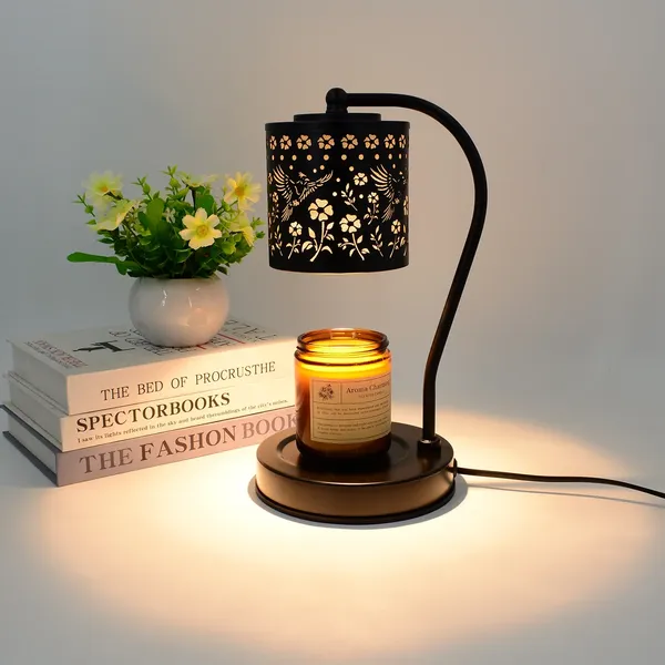 Candle Warmer Lamp Timer Hummingbird Electric Candle Lamp Warmer, Birthday Christmas Gifts, Mothers Day Gifts for Mom, Wax Melt for Scented Candles, Compatible with Small & Large Jar with 2 Bulb